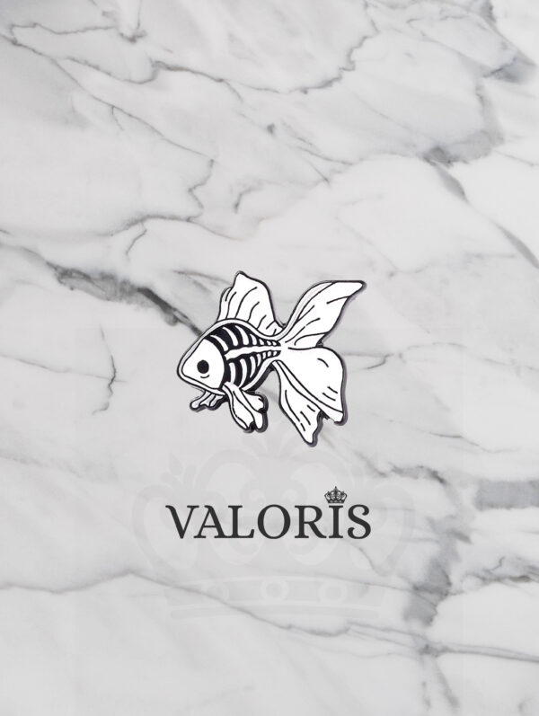 Pin Esqueleto de Pez - Calavera