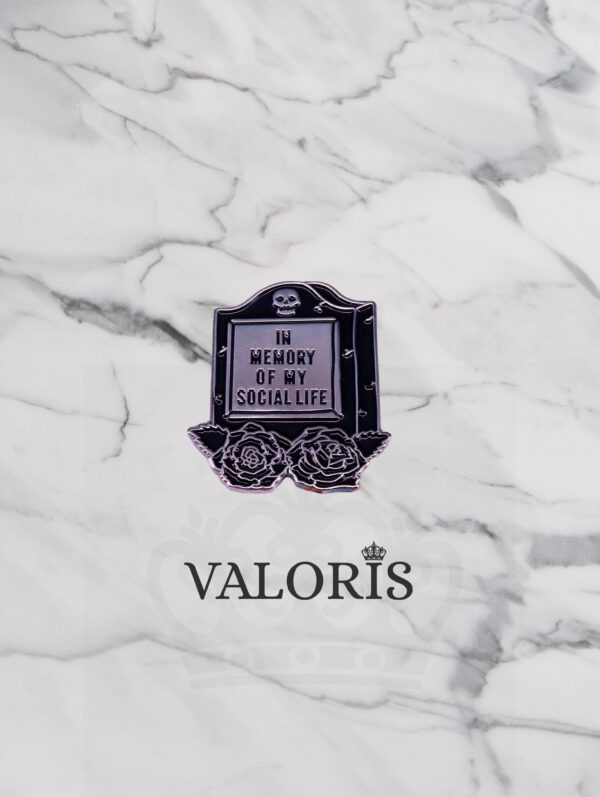 Pin Lapida In memory of my social life