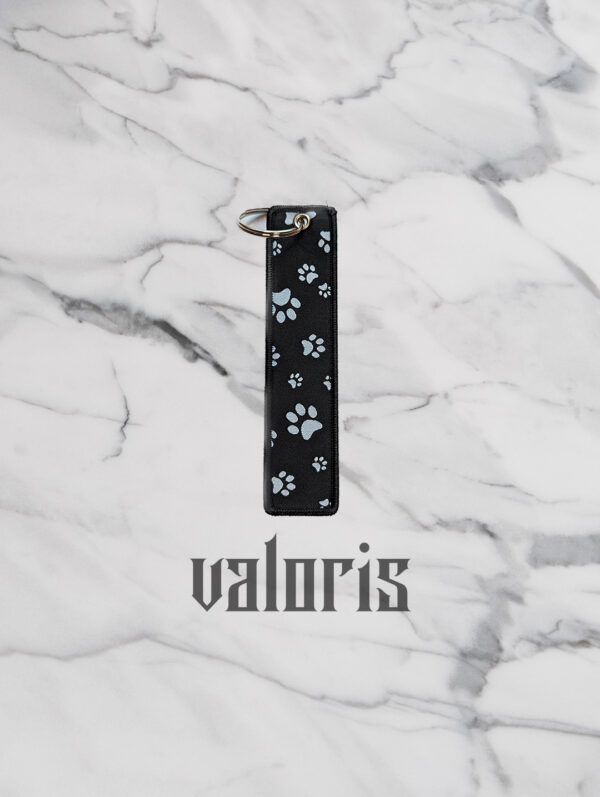 llavero huellas perro