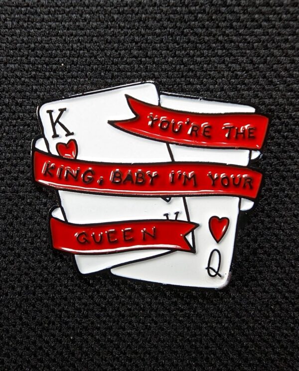 Pin Cartas Queen and King