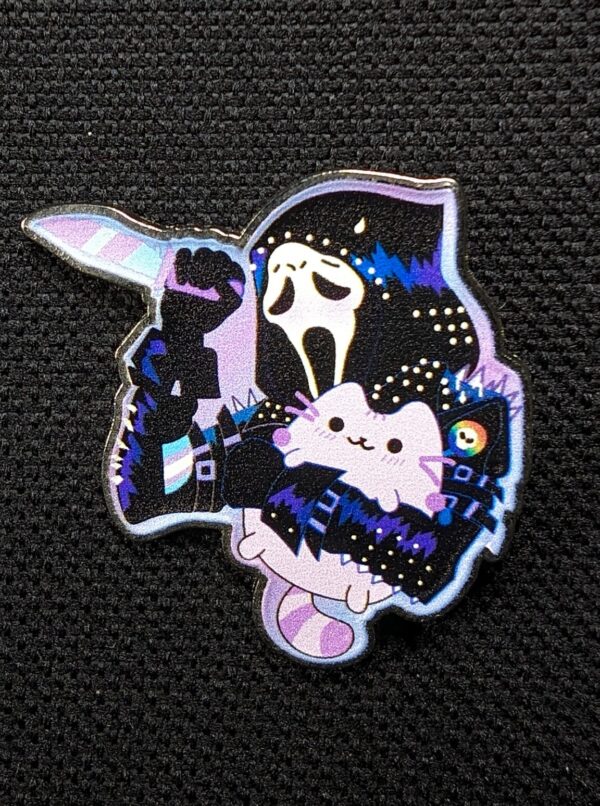 Pin Scream con Gato Cute