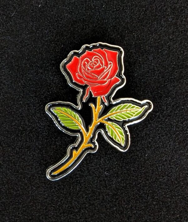 Pin para gorra new era Rosa flor