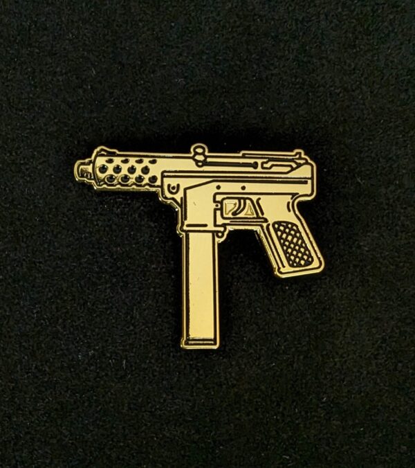 Pin para gorra uzi microsubfusil