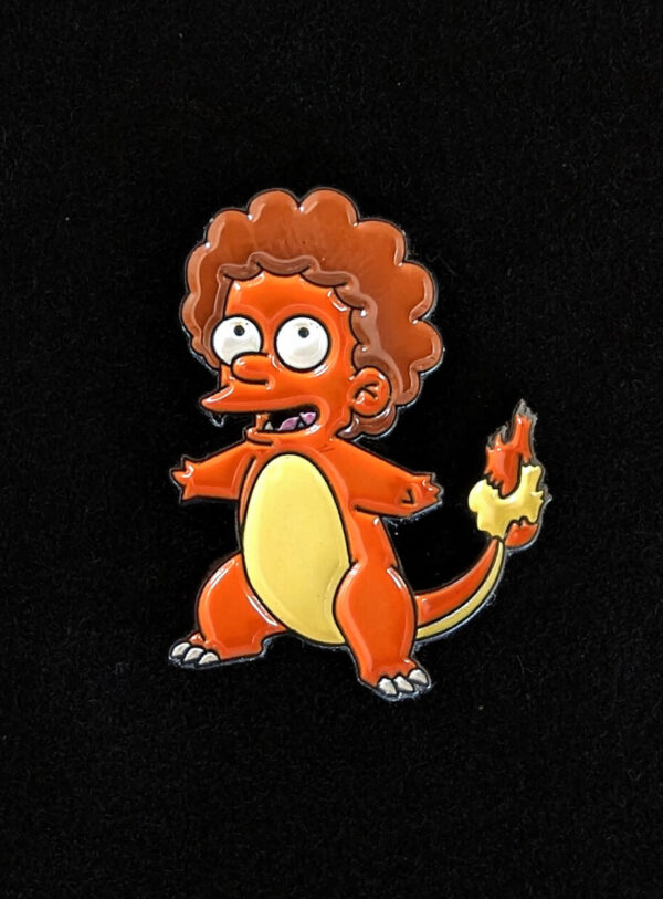 Pin Todd Flanders Charmander – Los Simpsons / Pokemon