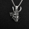 Collar Colgante para Hombre de Mascara Hannya Punk Dark Tattoo