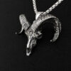 Collar Colgante Hombre Cabra Satanica Punk Dark Tattoo