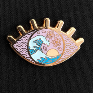 Pin Ojo Ola de Kanagawa