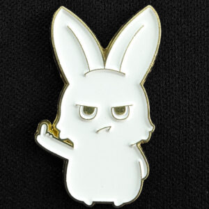 Pin Conejo Dedo Corazón