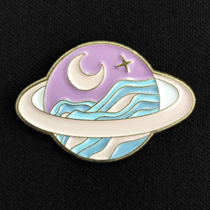 Pin Planeta Lila y Celeste