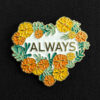 Pin Corazon Flores "Always"