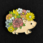 Pin Erizo Flores