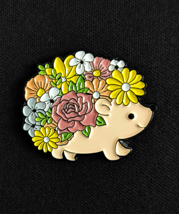 Pin Erizo Flores