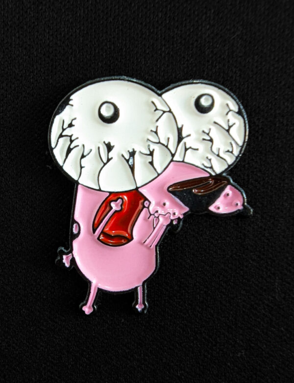 Pin Agallas el perro cobarde